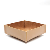 Set di tre svuotatasche in pelle beige,fatto a mano da Pianigiani